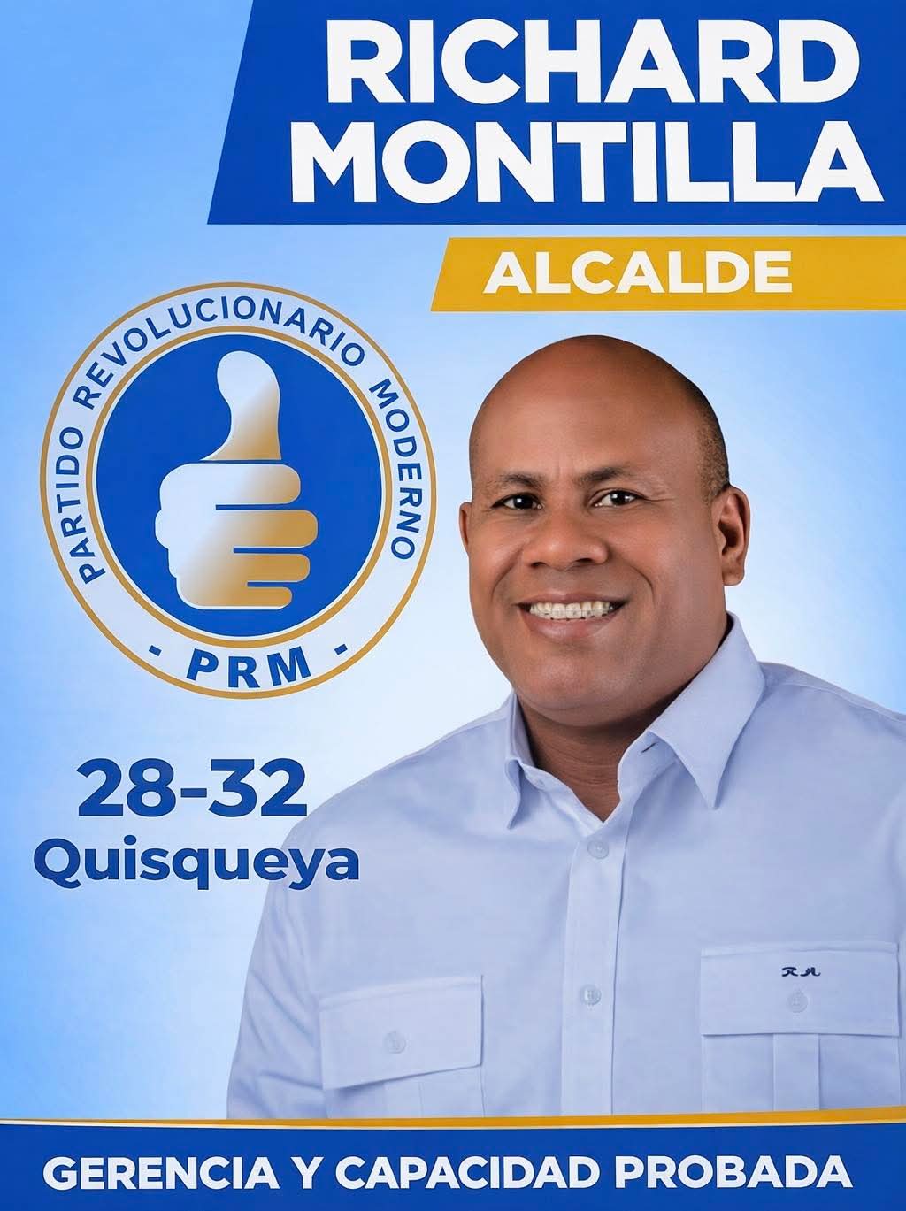 Richard Montilla Anuncia Aspira a Convertirse Nuevamente en Alcalde de Quisqueya