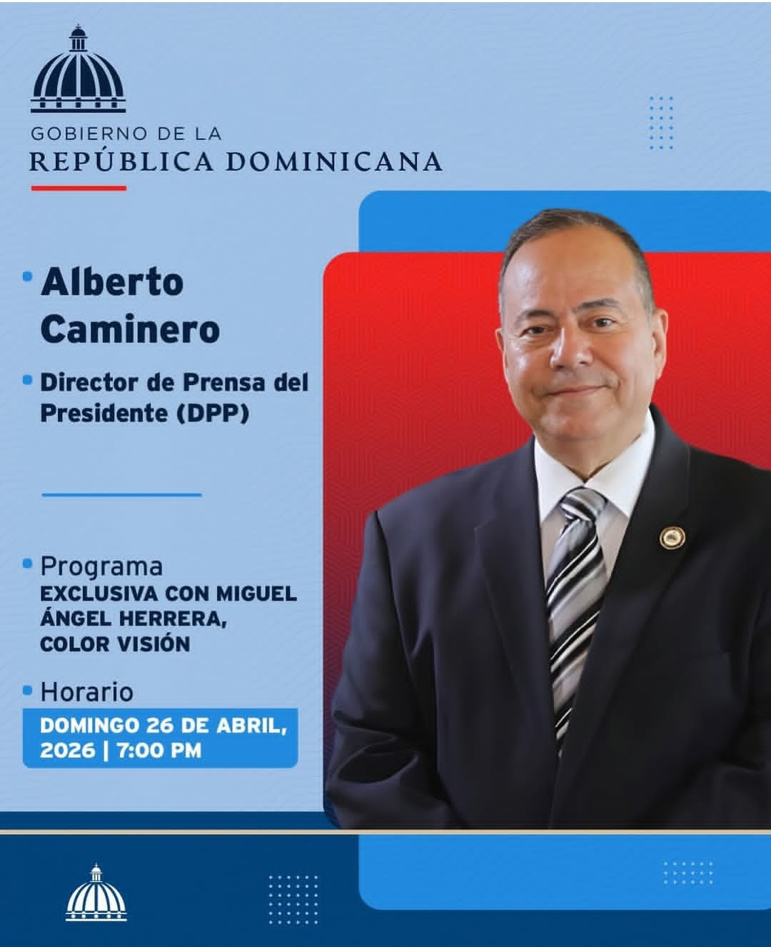 Director de Prensa del Presidente participará este domingo en “En Exclusiva con Miguel Ángel Herrera” por Color Visión